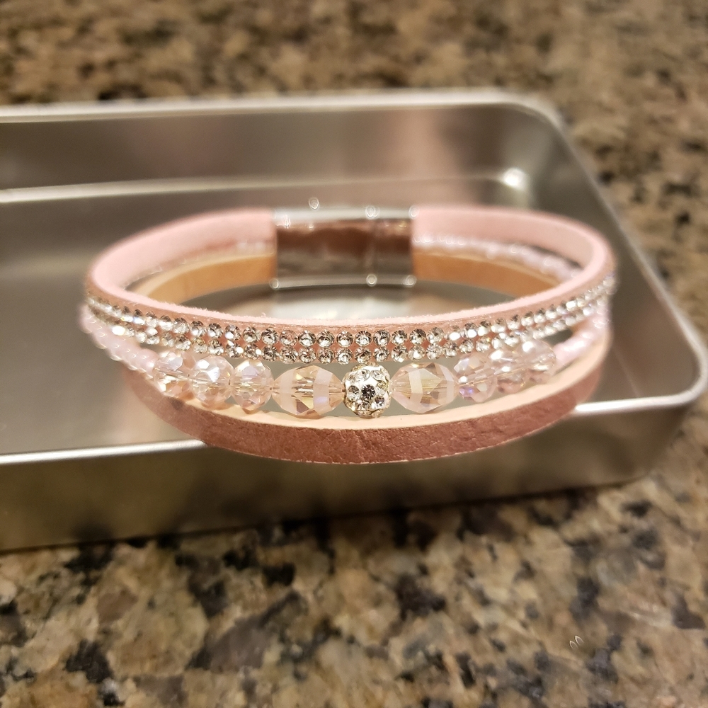 2/$25 Handmade Pink Bracelet